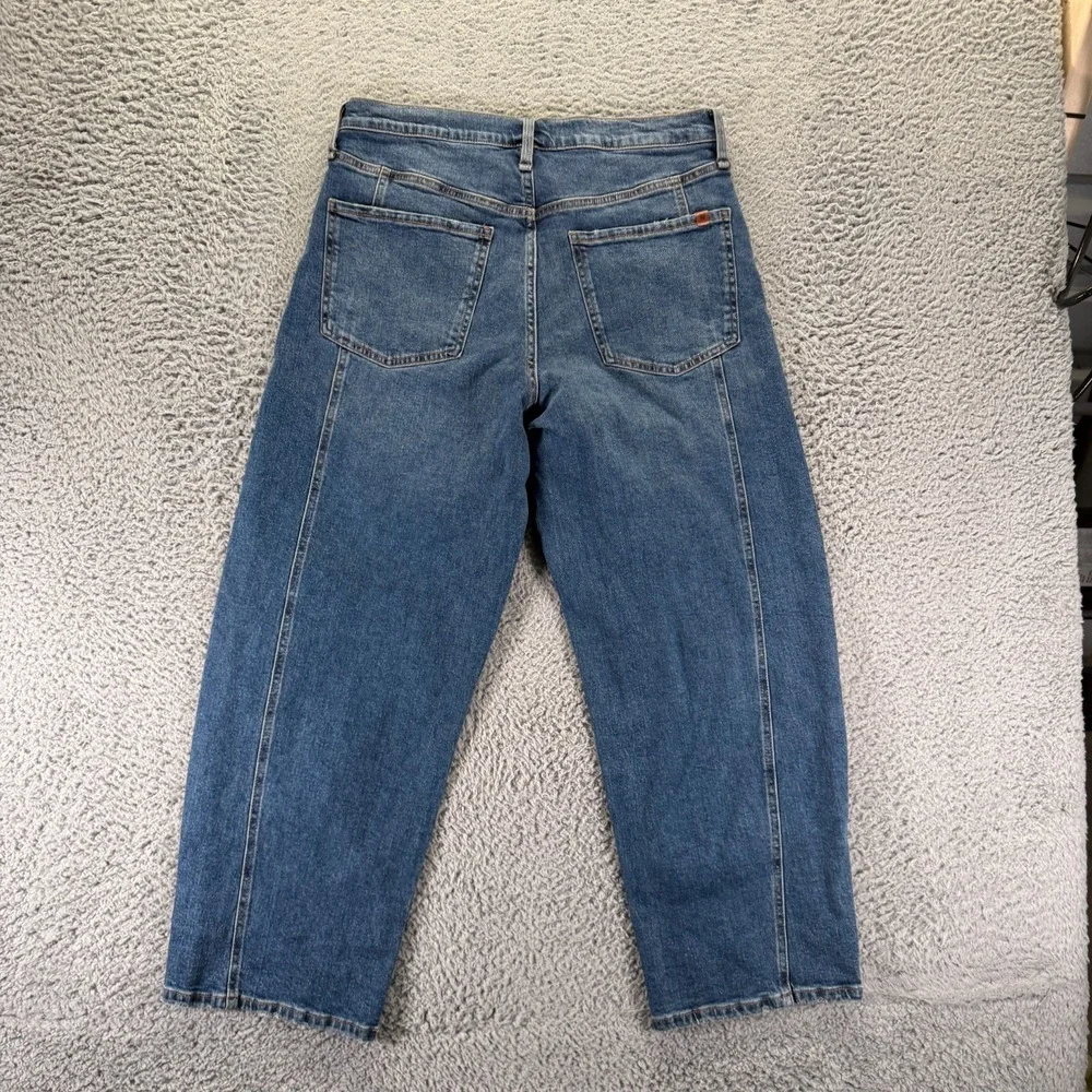 Jessica Simpson Jeans Womens 8 Blue Cotton Denim Tapered Barel Workwear Stretch - Picture 5 of 11